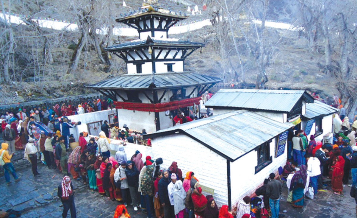मुक्तिनाथ मन्दिरमा दर्शनार्थीमैत्री परिसर स्तरोन्नति