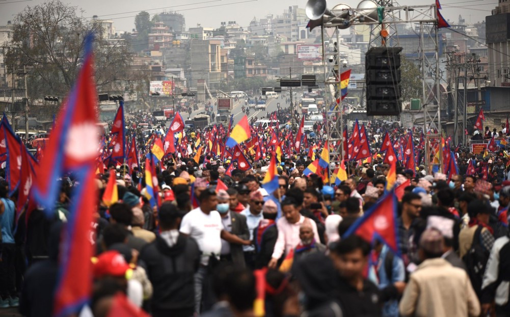 राप्रपाको सभास्थलबाट घुसपैठको आरोपमा केहि व्यक्ति नियन्त्रणमा