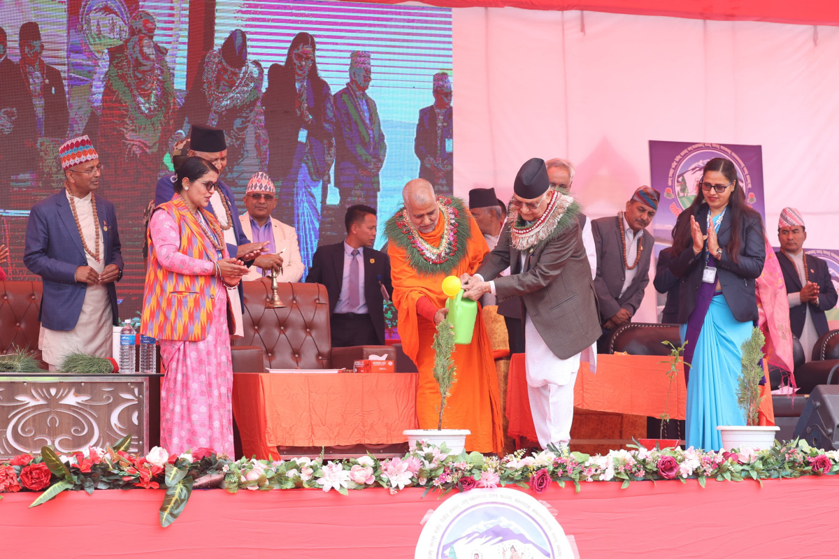 प्रधानमन्त्रीबाट पाणिनि तपोभूूमि सम्मेलन उदघाटन