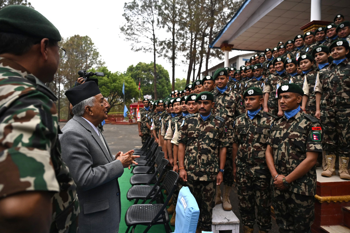 नेपाली सेना अन्तर्राष्ट्रियस्तरमा प्रतिनिधित्व गर्ने राष्ट्रको शानः राष्ट्रपति