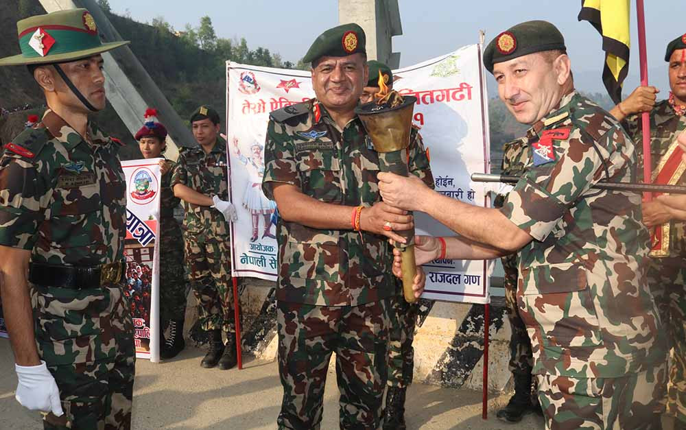 गोरखा–जितगढी पदयात्राः सेनाको टोली पाल्पा आइपुग्यो