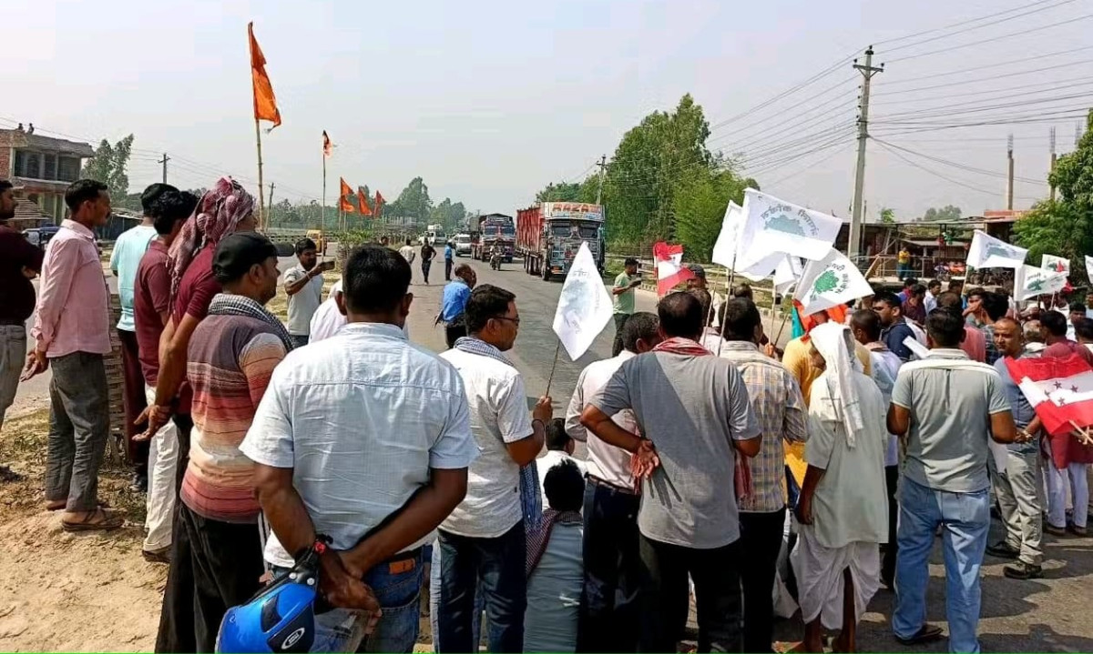 धनुषामा राजेन्द्र लिङ्देनको पुतला दहन