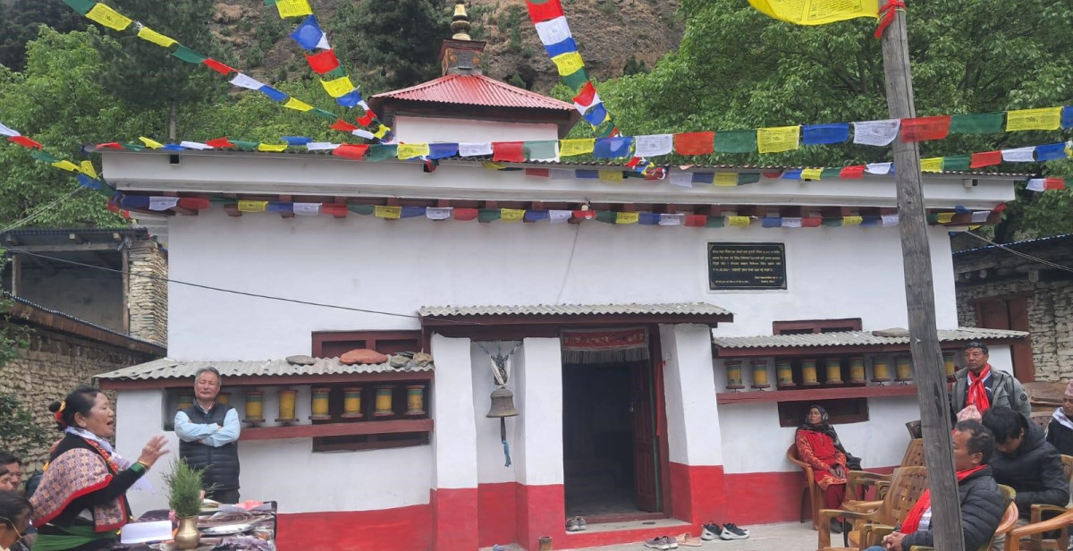 पाँच शताब्दी पुरानो गुम्बा जीर्णोद्धार