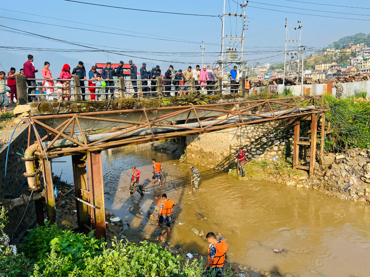 काभ्रेमा बाढीले बेपत्ता बनाएकी महिलाको अवस्था अझै अज्ञात