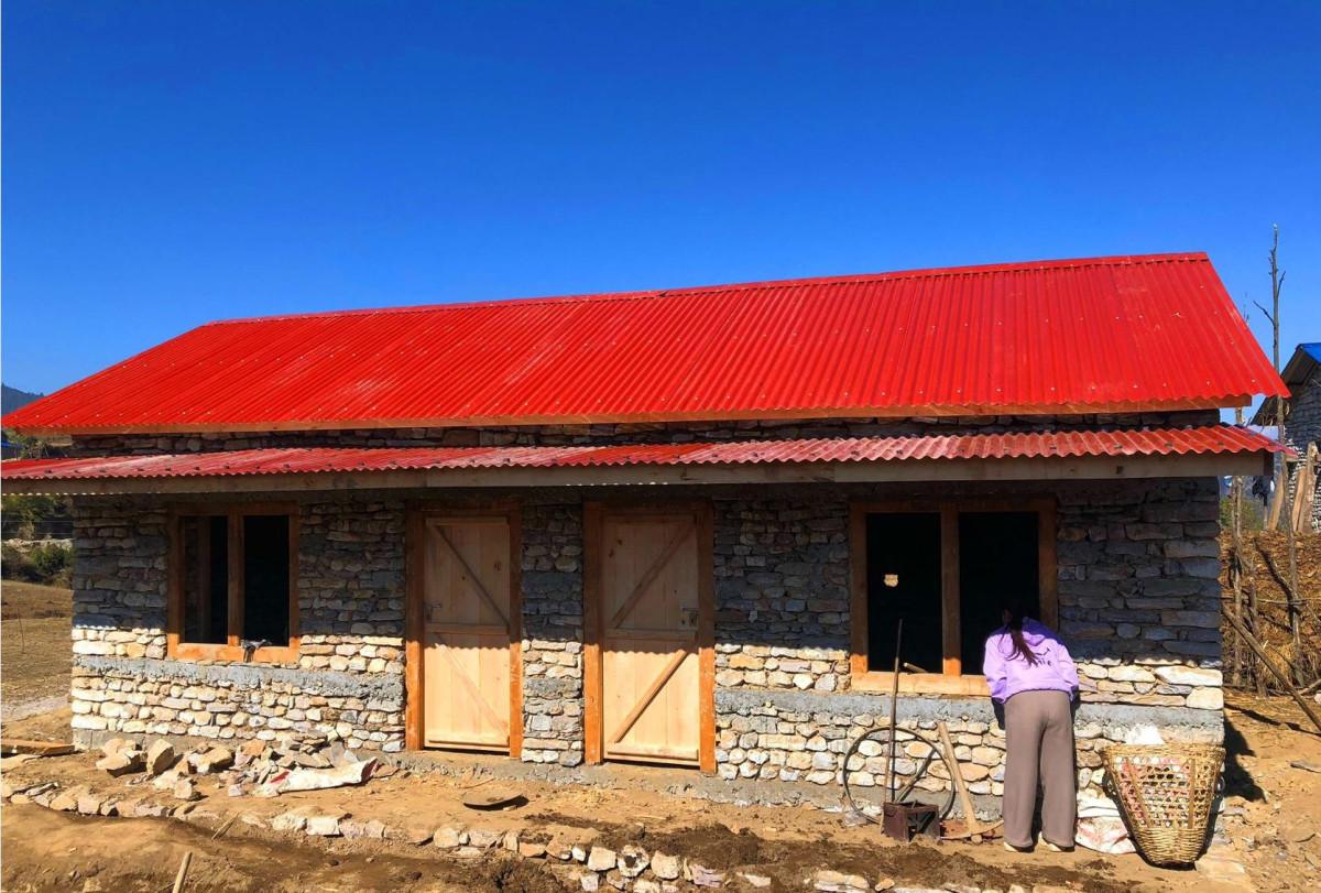 घरविहीनलाई घर निर्माण गर्दै जैमिनी नगरपालिका