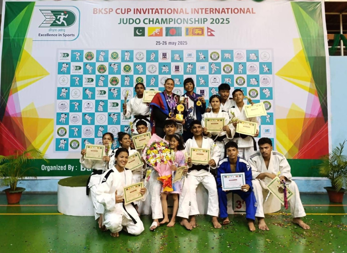 Nepal Wins 10 Medals, Including Five Gold, at International Judo Championship in Bangladesh