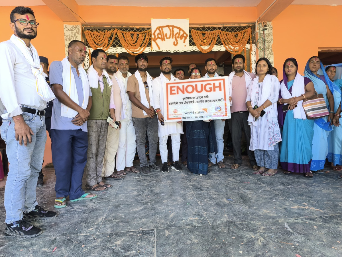 कुपोषण मुक्त पर्सा गाउँपालिका निर्माणका लागी पोषण बहस तथा "Enough"अभियान कार्यक्रम संचालनमा
