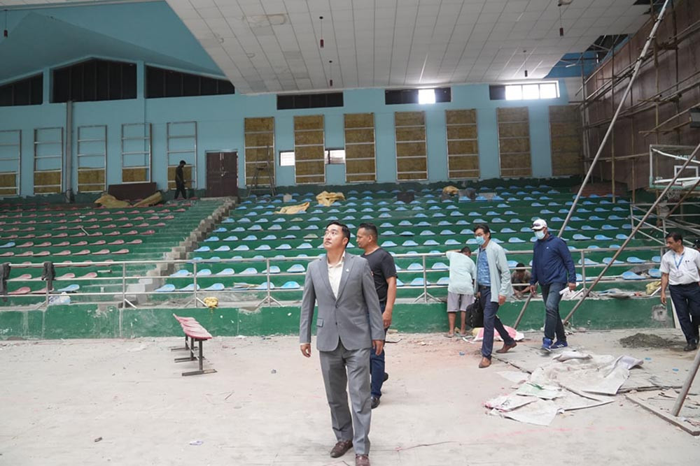 राखेप कभर्डहलको स्तरोन्नती हुदै, सदस्यसचिव घिसिङले गरे निरीक्षण