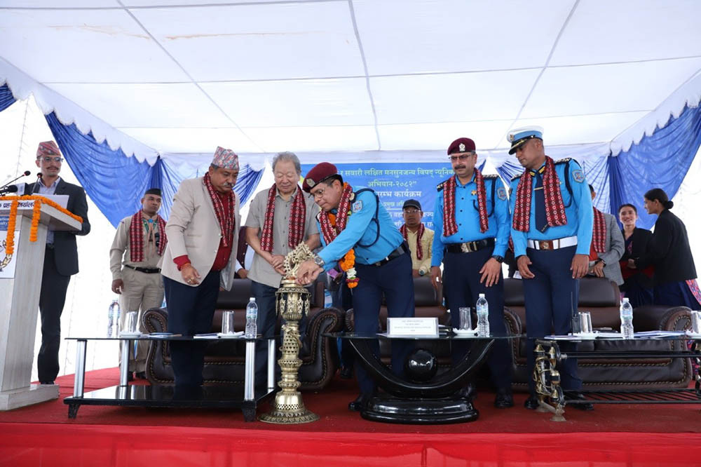 सडक र सवारी लक्षित मनसुनजन्य बिपद् न्यूनिकरण अभियान शुभारम्भ