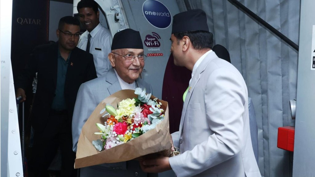 प्रधानमन्त्री ओली मेड्रिडमा