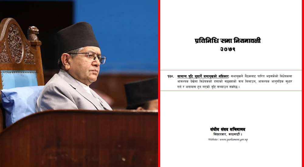 निजामती सेवा विधेयक सभामुखले सच्याउन सक्ने, यस्तो छ व्यवस्था