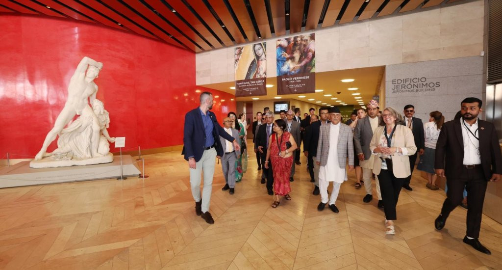 प्रधानमन्त्रीद्वारा स्पेनको प्रादो राष्ट्रिय सङ्ग्रहालयको अवलोकन