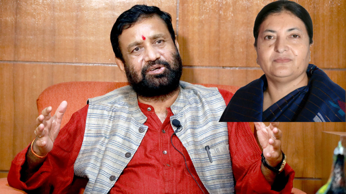 पूर्व राष्ट्रपति राजनीतिमा फर्केको विषय कांग्रेसले नोटिसमा राख्नुपर्छ: विमलेन्द्र निधि