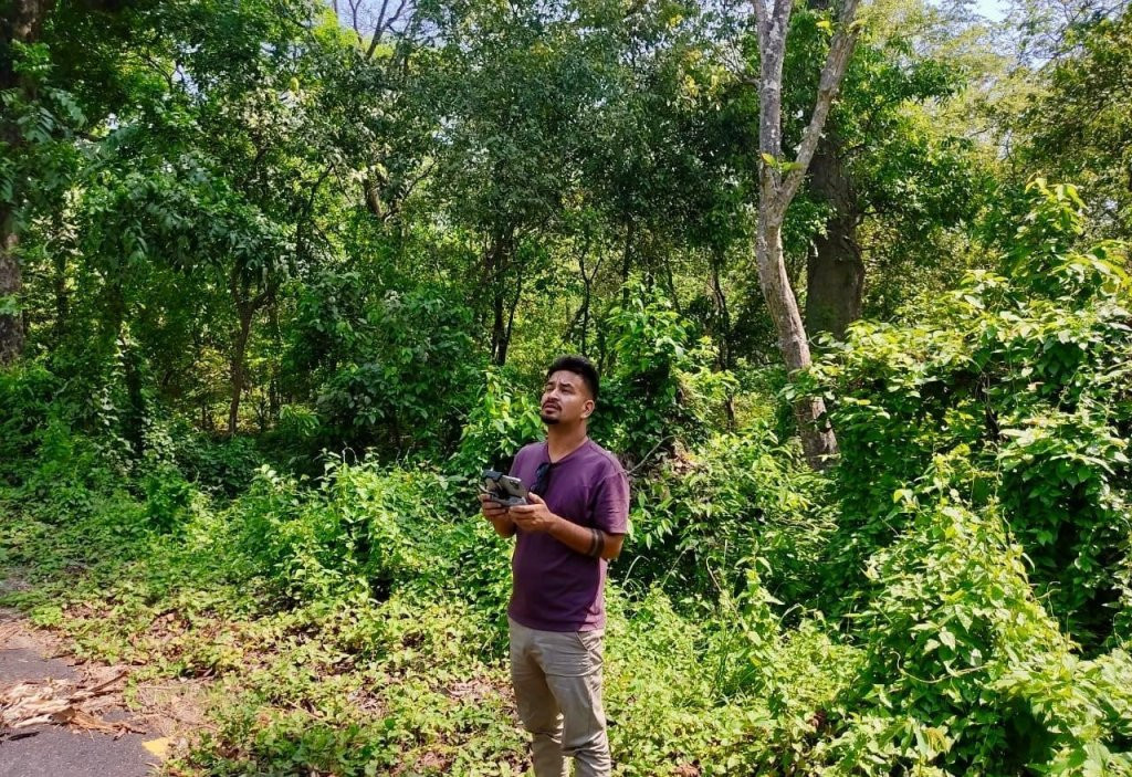 रौतहटमा ‘ड्रोन’ बाट वन क्षेत्रको निगरानी