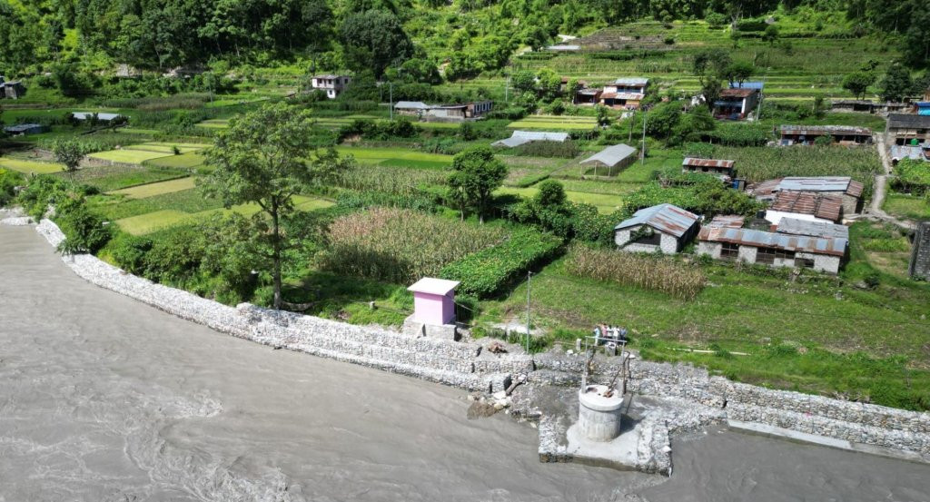 कालीगण्डकीको कटान रोकथाम गर्न तटबन्धन