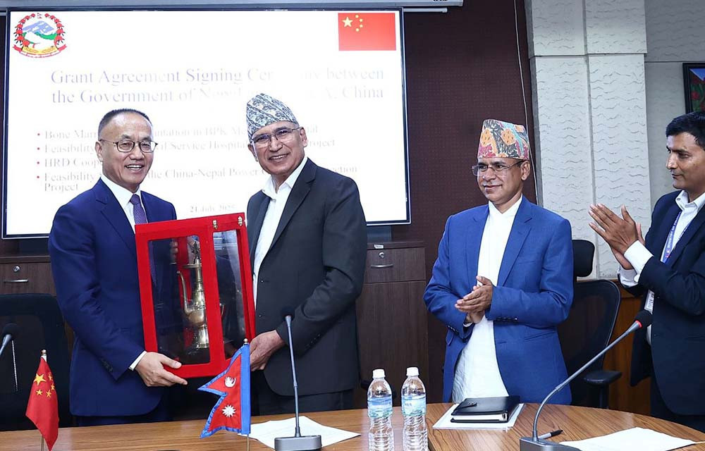 नेपाल र चीनबीच चार परियोजनाको समझदारी पत्रमा हस्ताक्षर