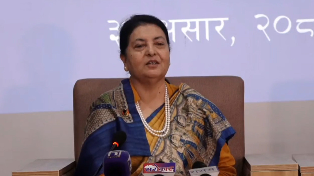 पूर्व राष्ट्रपति भण्डारीले आज किन गर्दैछिन् पत्रकार सम्मेलन?