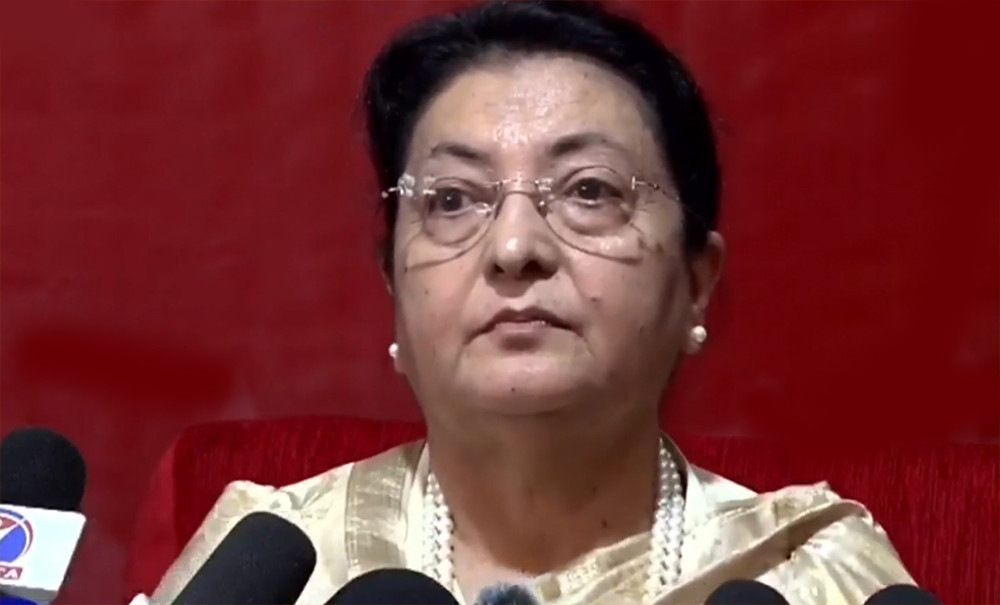 मुठ्ठीभर व्यक्तिले हुलहुज्जत गरेर निर्णय गर्न पाइदैन, म एमाले परिवारमै छु: विद्या भण्डारी