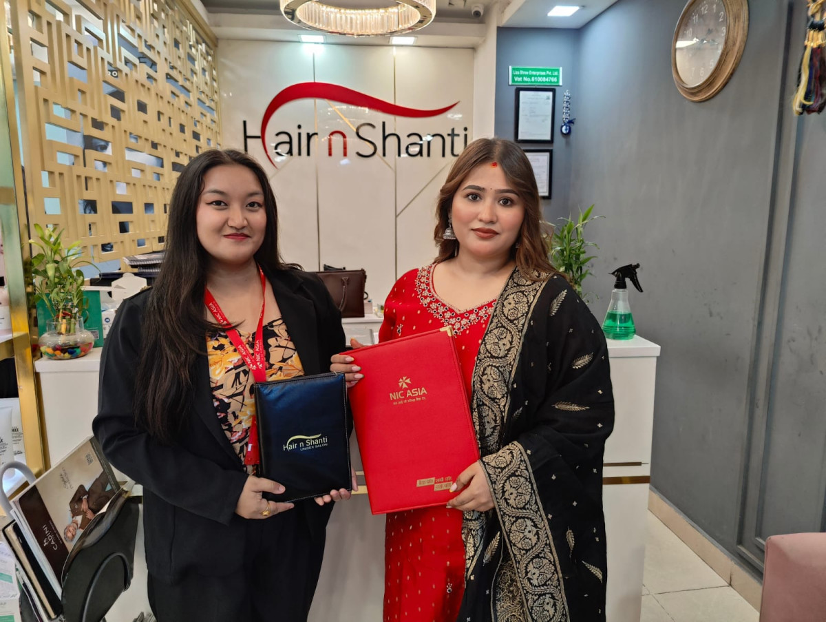 एनआईसी एशिया बैंकका ग्राहकले हेयर एण्ड शान्ती युनिसेक्स सैलुनमा छुट सुविधा पाउने