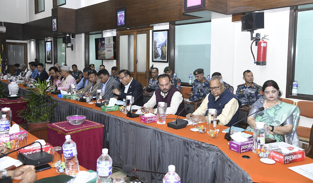 राजनीतिक दलका प्रतिनिधिसँग सशस्त्र प्रहरीको विपद् व्यवस्थापन अन्तरक्रिया