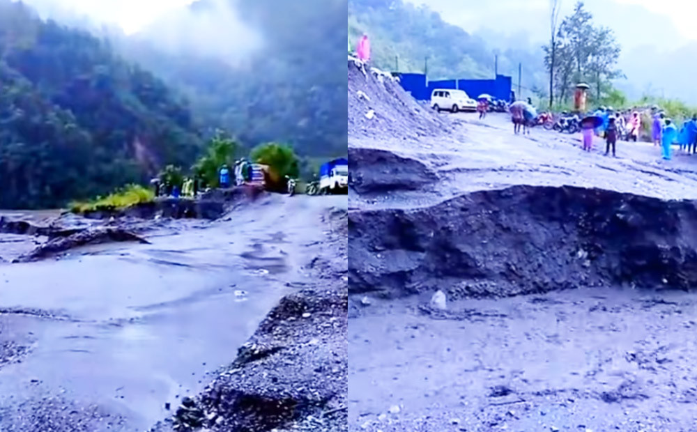 गुल्मीको रुद्रवेणी-वामी सडकखण्ड पुर्ण रुपमा अवरुद्ध